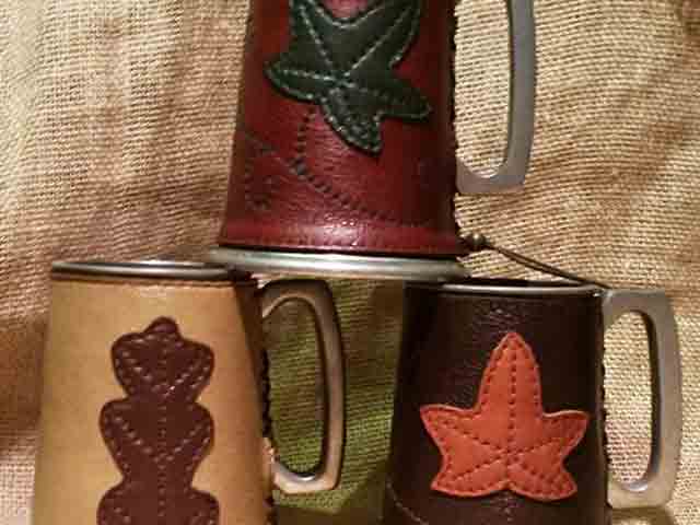 Off-Cutz – leather mugs