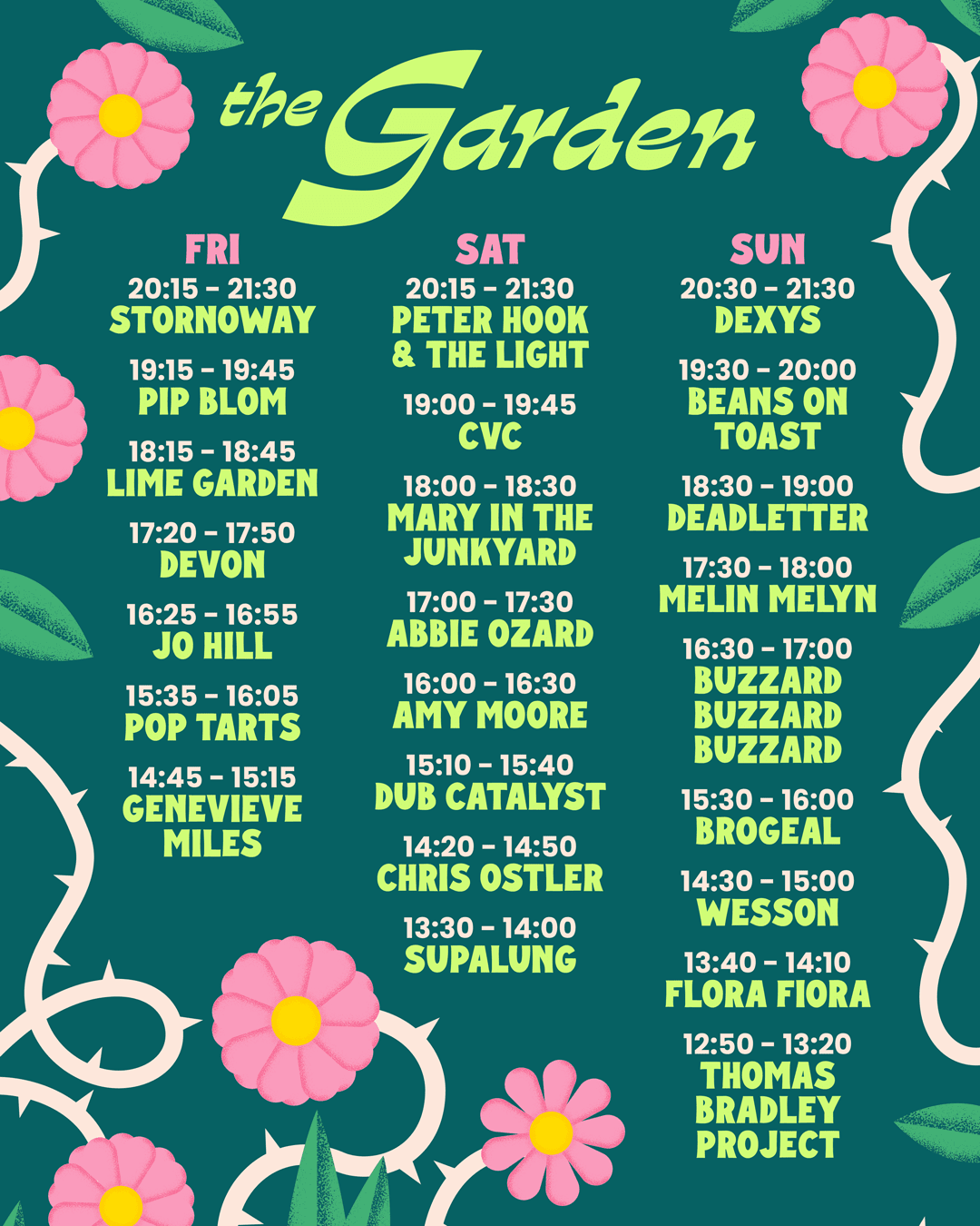 Wychwood Festival 2024 – Garden Stage Set Times