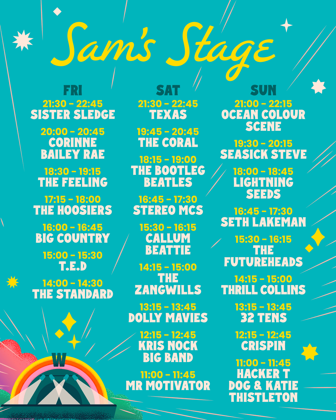 Wychwood Festival 2024 – Sam's Stage Set Times