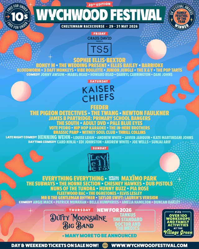 Wychwood Festival 2026 line-up poster